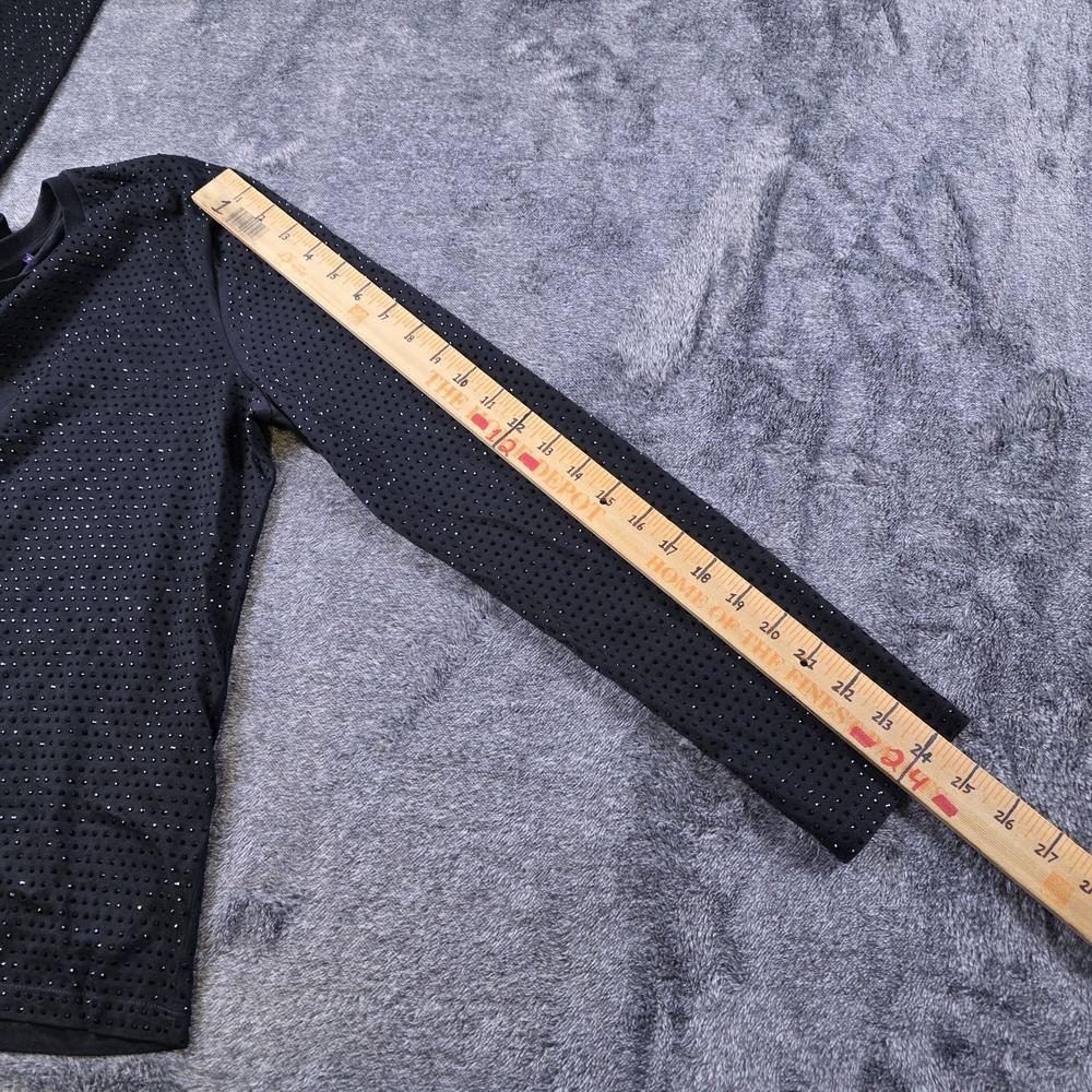 Ralph Lauren Purple Label RL Rhinestone Monogram Long Sleeve Tee Size XL $1390 - Picture 5 of 10